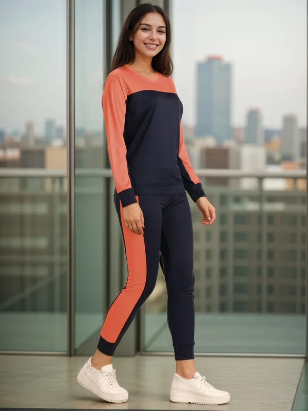 Multicolor_Cotton_Lycra_Blend_Striped_Regular_Track_Suit_For_Women