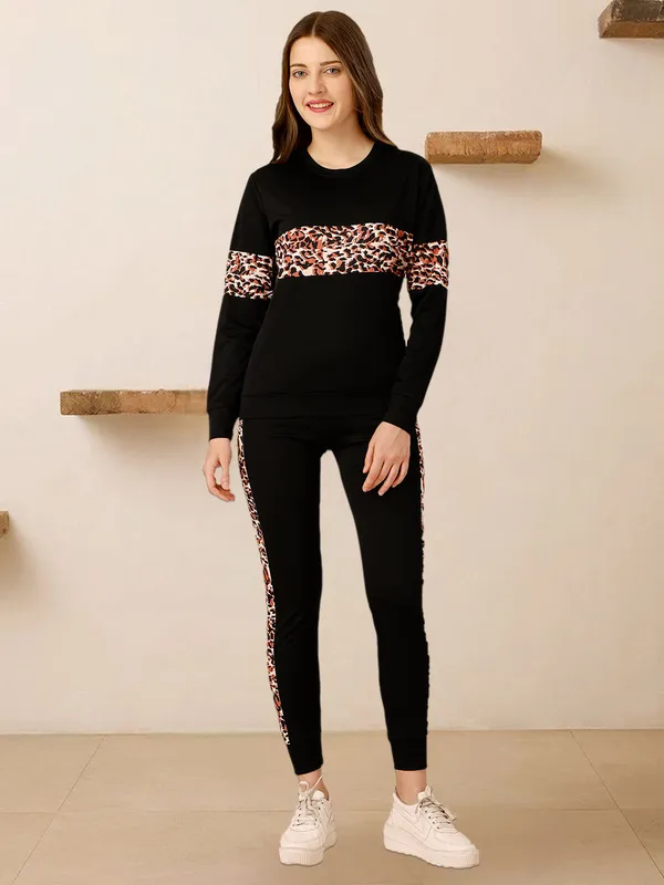 Urban_Wild_Black_Co-Ord_Set_with_Leopard_Accent_|_Stylish_Women’s_Lounge_&_Activewear_Set
