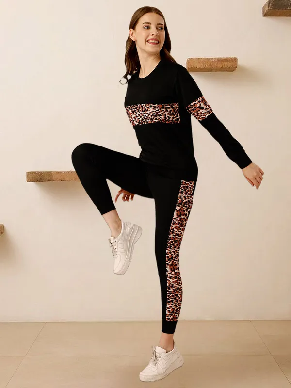Urban_Wild_Black_Co-Ord_Set_with_Leopard_Accent_|_Stylish_Women’s_Lounge_&_Activewear_Set