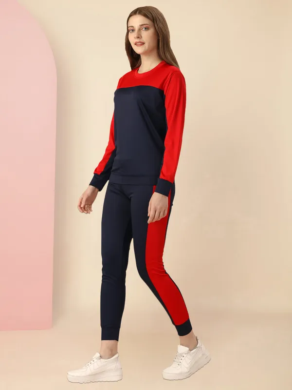 RED_STYLISH_&_FASHIONABLE'S_TRACK_SUIT_Active_Clothing_Set