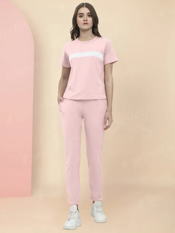 Women’s_Casual_Round_Neck_Short_Sleeve_Top_with_Matching_Jogger_Pants_Set_With_Pocket
