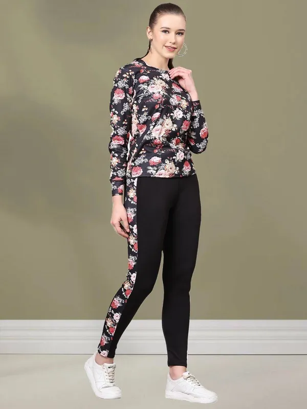 Women’s_Floral_Printed_Tracksuit_Set_with_Pockets_|_Full_Sleeve_Round_Neck_Top_&_Black_Track_Pants_with_Floral_Side_Panel_|_Stylish_Activewear_Co-Ord_Set_for_Women_&_Girls