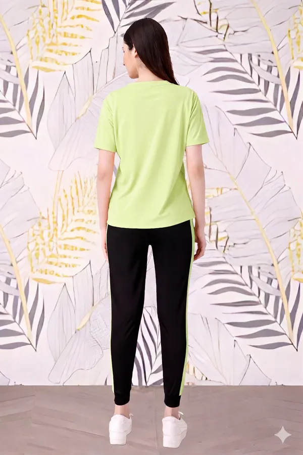 Women’s_Green_Queen_Printed_T-Shirt_with_Black_Jogger_Co-Ord_Set_|_Round_Neck_Half_Sleeve_Top_&_Slim_Fit_Track_Pants_|_Stylish_Casual_Wear,_Gym_Wear_&_Loungewear_|_MF_WITH_SQUARE