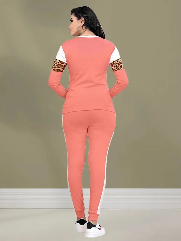 Women’s_Peach_Poly_Cotton_Tracksuit_Set_with_Leopard_Print,_Full_Sleeve_Round_Neck_Sweatshirt_&_Slim_Fit_Track_Pants_|_Stylish_Co-ord_Set_for_Casual_Wear,_Travel_&_Activewear_–_MF_With_Square