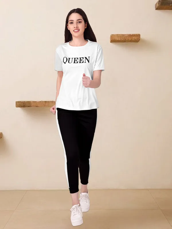 Women’s_Queen_Printed_T-Shirt_&_Track_Pant_Co-Ord_Set_–_Casual_Wear_&_Lounge_Set