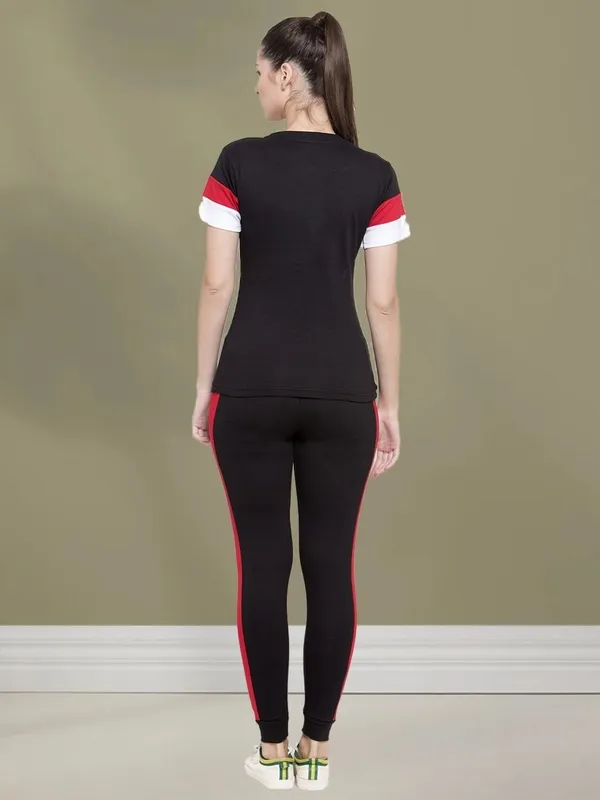Women’s_Round_Neck_Half_Sleeve_T-Shirt_with_Track_Pants_|_Casual_Sportswear_Co-Ord_Set_for_Women