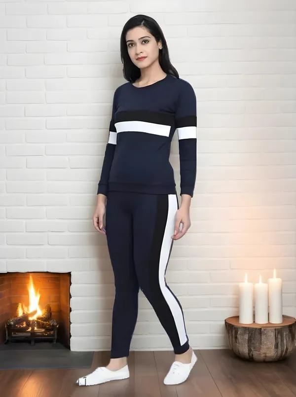 Blue_&_White_&_Black_Cotton_Blend_Solid_Regular_Track_Suit_For_Women