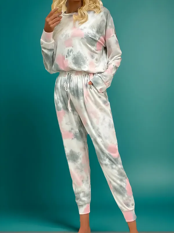 Grey_&_Pink_Cotton_Blend_Solid_Regular_Track_Suit_For_Women