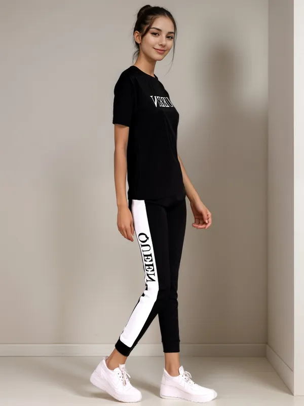 Black_Cotton_Blend_Printed_Regular_Track_Suit_For_Women