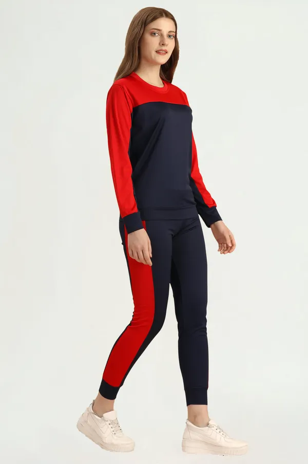 Red_&_Black_Cotton_Blend_Colorblock_Regular_Track_Suit_For_Women