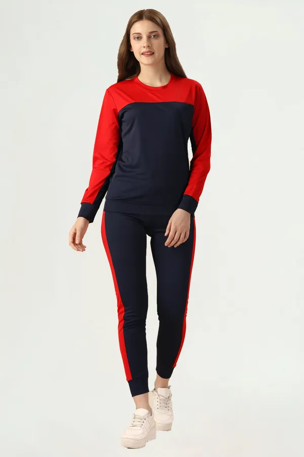 Red_&_Black_Cotton_Blend_Colorblock_Regular_Track_Suit_For_Women