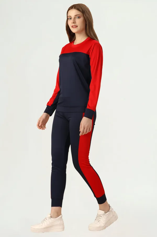 Red_&_Black_Cotton_Blend_Colorblock_Regular_Track_Suit_For_Women