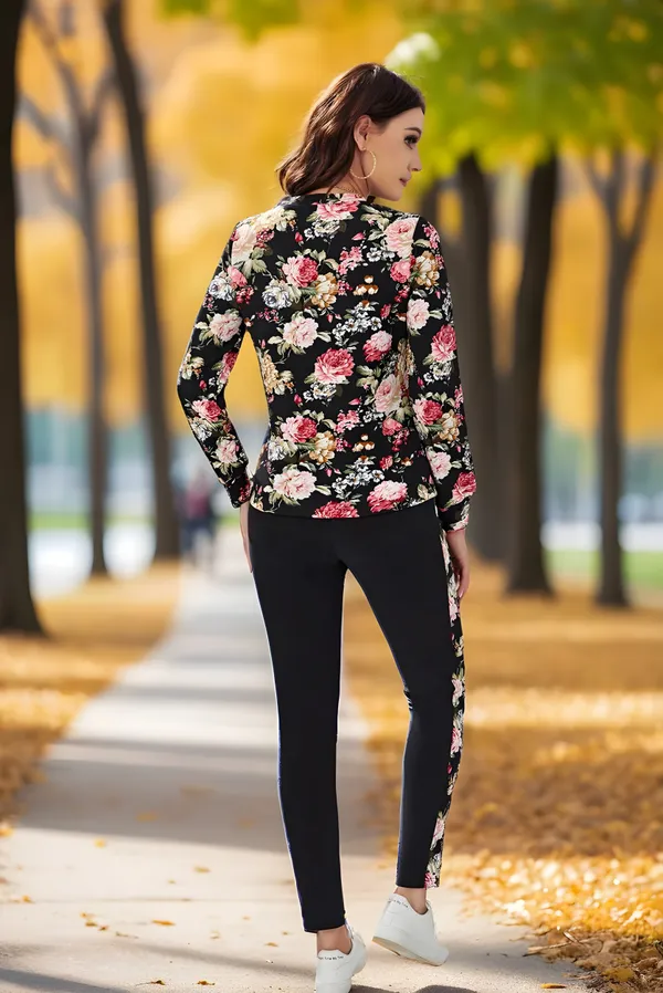 Pink_&_Red_&_Black_Cotton_Blend_Printed_Regular_Track_Suit_For_Women