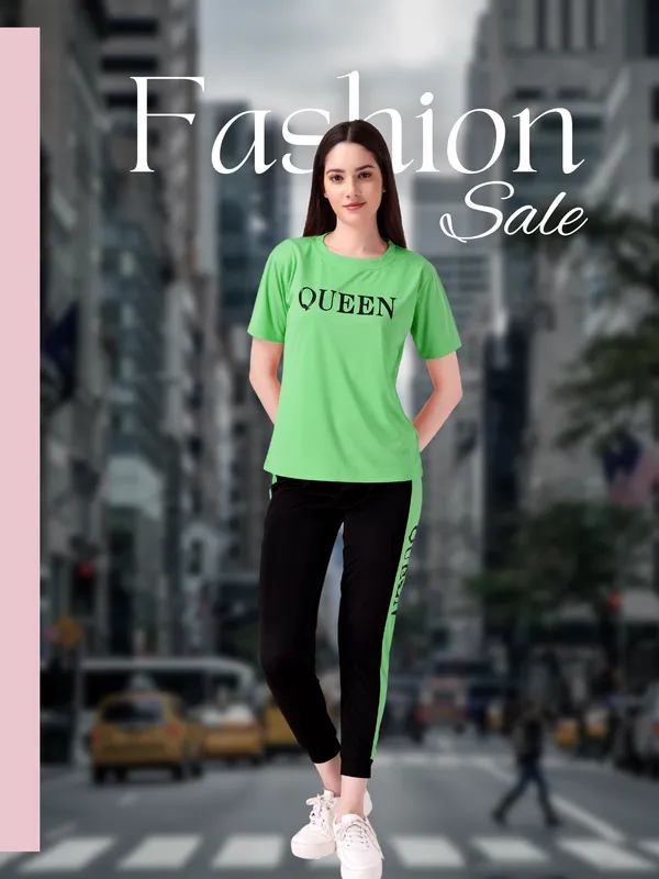 Green_&_Black_Cotton_Blend_Printed_Regular_Track_Suit_For_Women