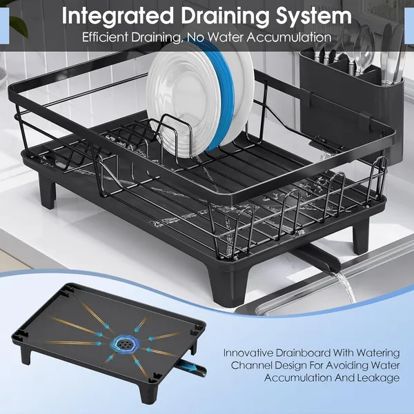 Black-Alloy_Steel-Dish_Rack_For_Kitchen