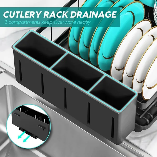 Black-Alloy_Steel-Dish_Rack_For_Kitchen