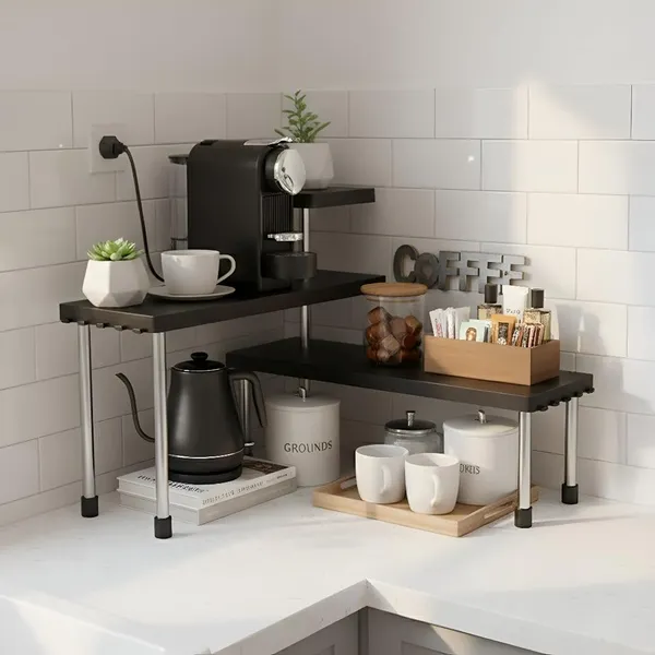 Black-Abs_Plastic,_Stainless_Steel-Kitchen_Organizer_For_Kitchen
