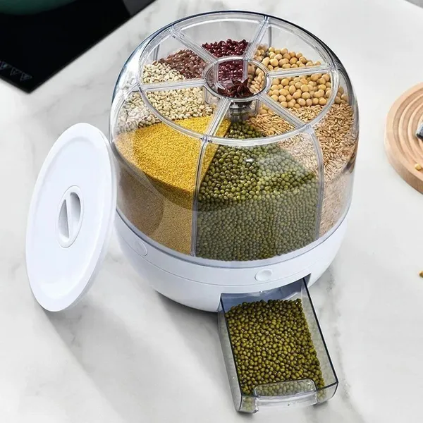 White-Polypropylene-Food_Dispenser_For_Kitchen