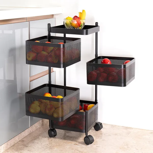 Black-Stainless_Steel-Storage_Rack_For_Kitchen