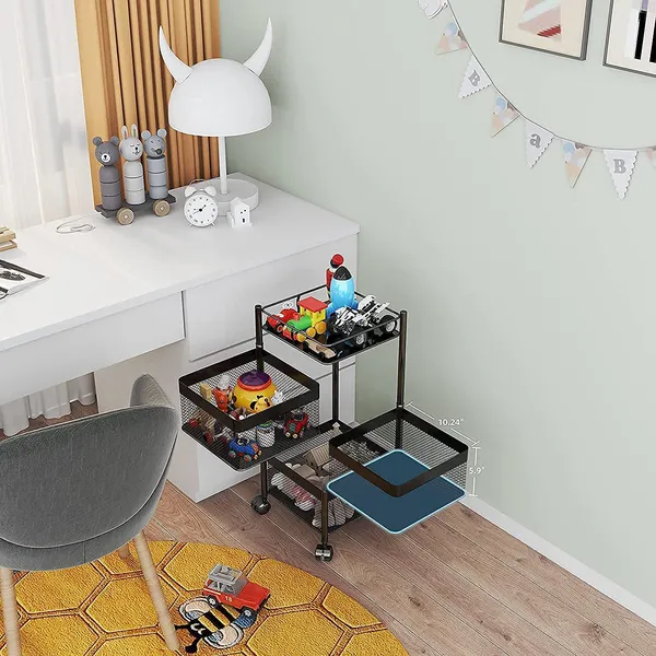 Black-Stainless_Steel-Storage_Rack_For_Kitchen