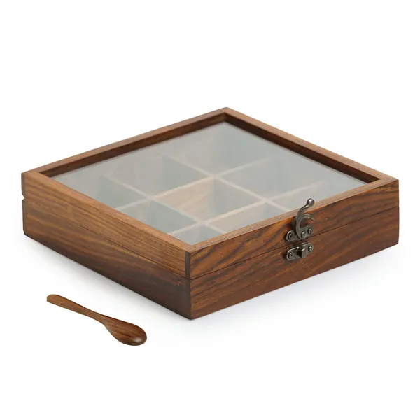 Wooden-Wooden_And_Steel-Masala_Box_For_Kitchen