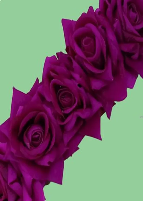 Purple_Velvet_Rose_Gajra_For_Women