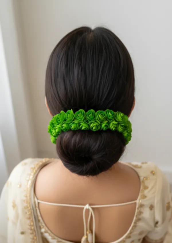 Green_Paper_Rose_Gajra
