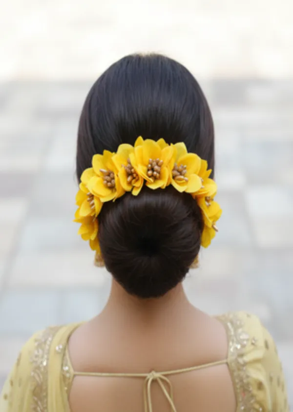 Yellow_Artificial_Flower_Orchids_Gajra