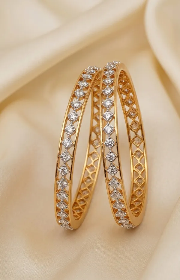 White_Brass_Premium_&_Elegant_Bangles_For_Women