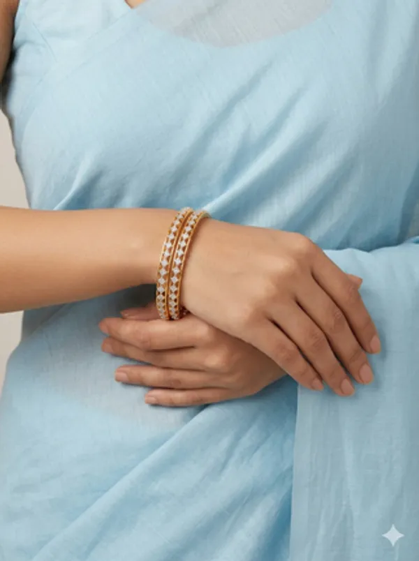 White_Brass_Premium_&_Elegant_Bangles_For_Women