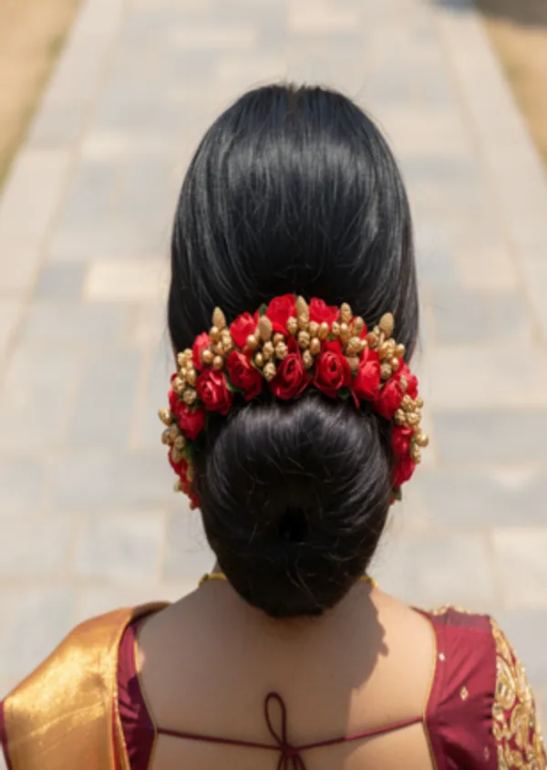 Red_Rose_Artificial_Flower_Hair_Gajra