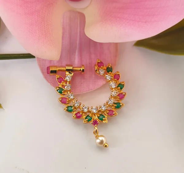 Multicolor_AD_Designer_Nose_Ring(Right_Side)_For_Women
