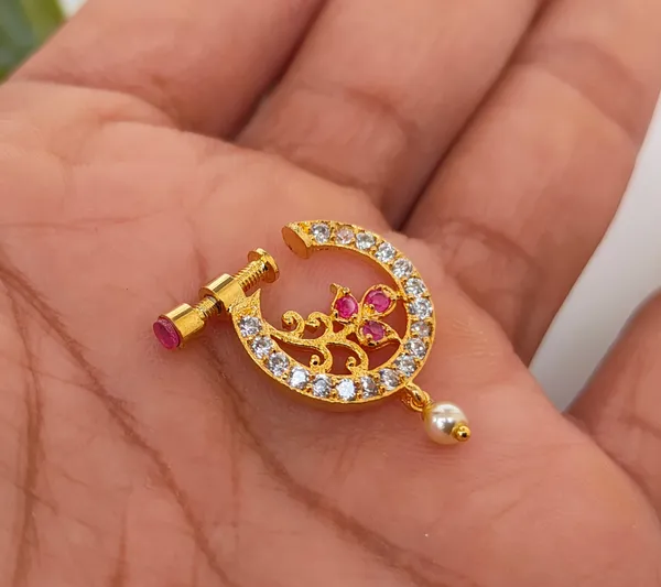 AD_Ruby_Floral_Nose_Ring_(Right_Side)_For_Women