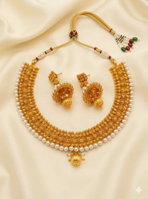 Mango_Metallic_Necklace_Set