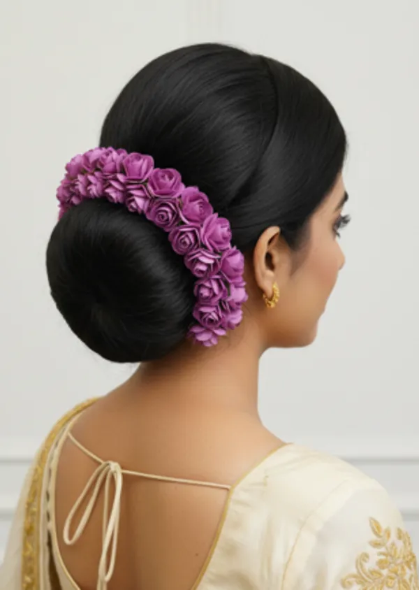 Purple_Paper_Rose_Gajra