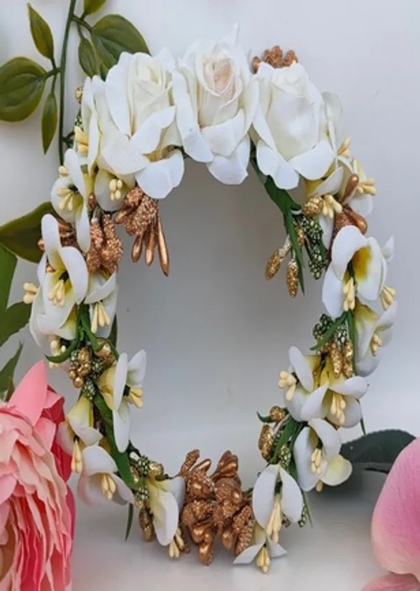White_Artificial_Flower_Hair_Gajra_For_Women