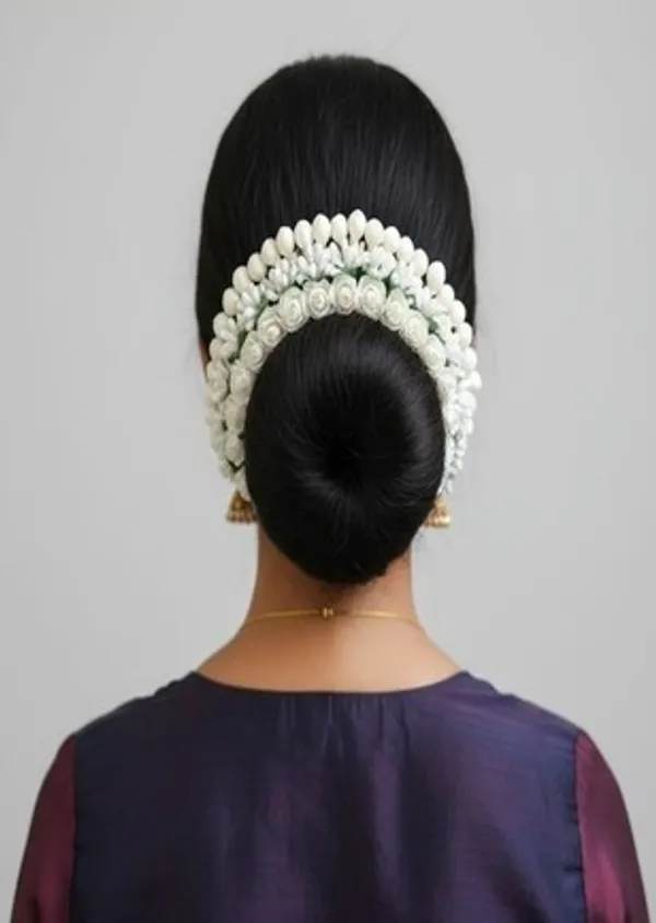 White_Artificial_Flower_Hair_Gajra_|_For_Women_Hair_Styling