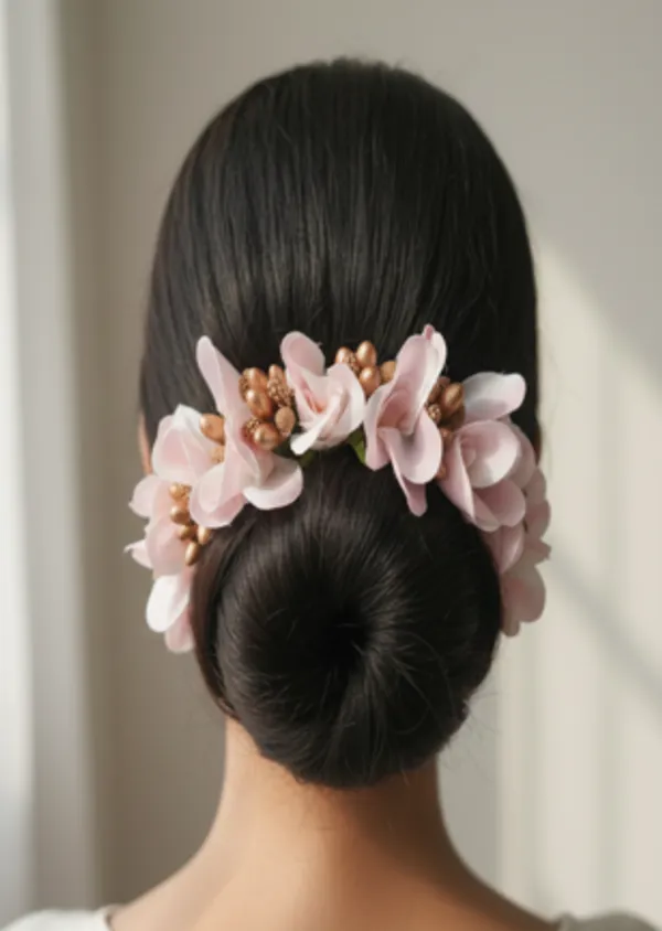 Cream_Color_Orchids_Gajra