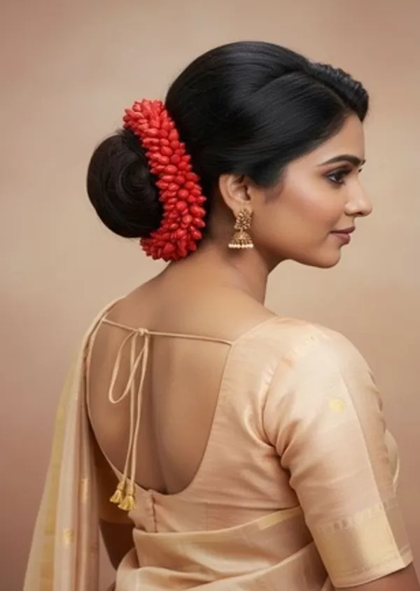 Red_Bridal_Artificial_Flower_Hair_Gajra