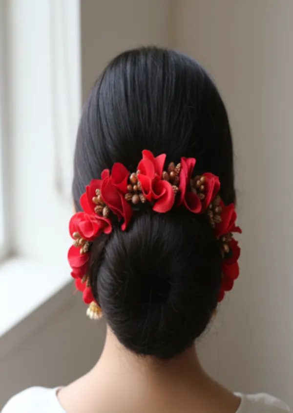 Red_Artificial_Flower_Orchids_Gajra