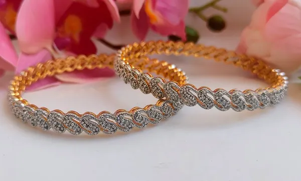 White_Brass_Premium_&_Elegant_Bangles_For_Women