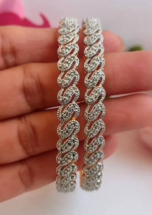 White_Brass_Premium_&_Elegant_Bangles_For_Women