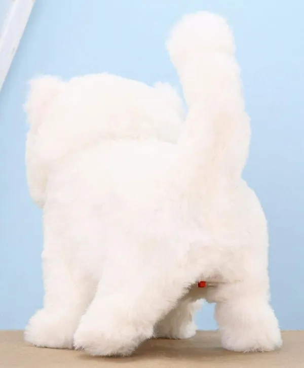 White_Battery_Operated_Musical_Walking_Plush_Cat_Toy_For_Kids_3+_|_17_Cm