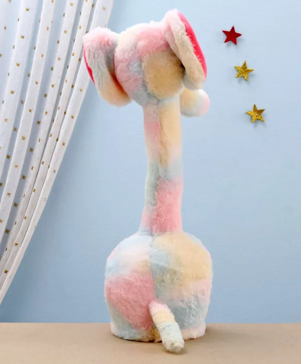 Multicolor_Battery_Operated_Interactive_Plush_Talking_Elephant_For_Toddlers_3+_|_20_Cm