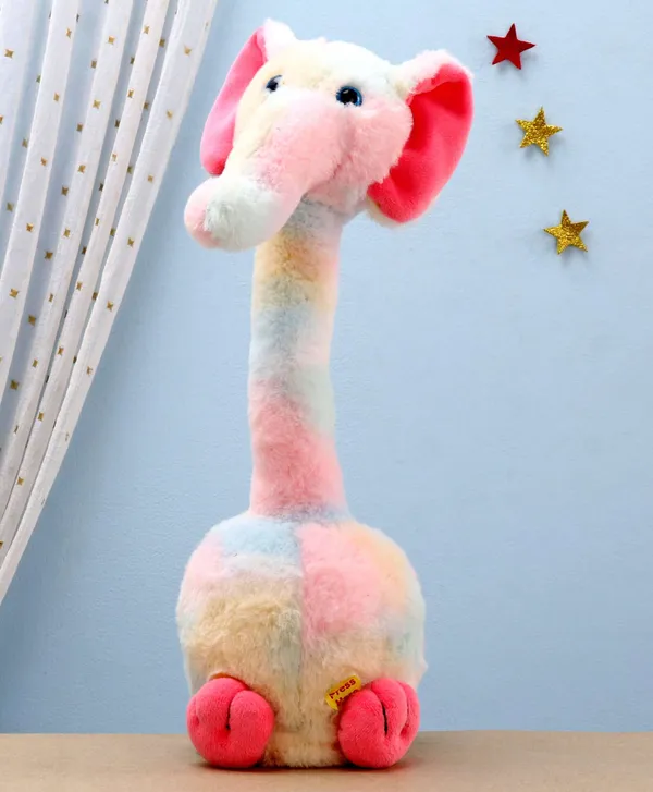 Multicolor_Battery_Operated_Interactive_Plush_Talking_Elephant_For_Toddlers_3+_|_20_Cm