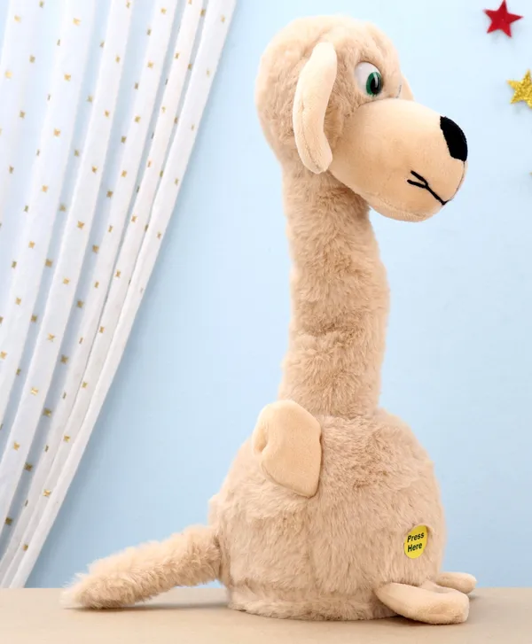 Mud_Brown_Battery_Operated_Interactive_Plush_Talking_Dog_For_Toddlers_3+_|_20_Cm