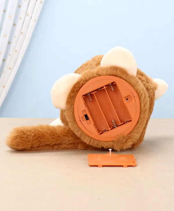 Dark_Brown_Battery_Operated_Interactive_Plush_Talking_Monkey_For_Toddlers_3+_|_20_Cm