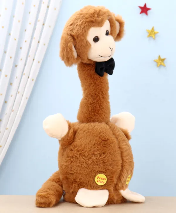 Dark_Brown_Battery_Operated_Interactive_Plush_Talking_Monkey_For_Toddlers_3+_|_20_Cm