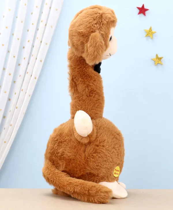Dark_Brown_Battery_Operated_Interactive_Plush_Talking_Monkey_For_Toddlers_3+_|_20_Cm