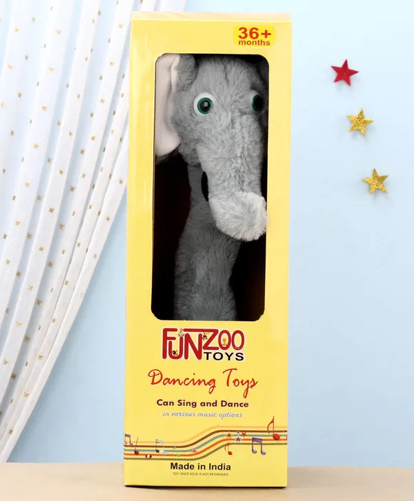 Grey_Battery_Operated_Interactive_Plush_Talking_Elephant_For_Toddlers_3+_|_20_Cm